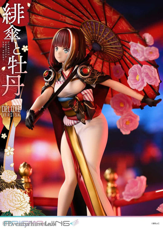 Original Illustration by Fuzichoco Prisma Wing PVC Statue 1/7 Scarlet Umbrella And Peony Deluxe Version 32 cm Manga &