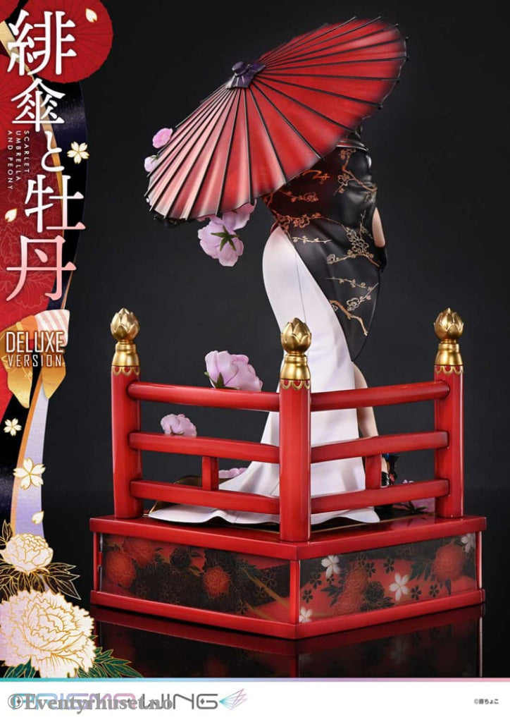 Original Illustration by Fuzichoco Prisma Wing PVC Statue 1/7 Scarlet Umbrella And Peony Deluxe Version 32 cm Manga &