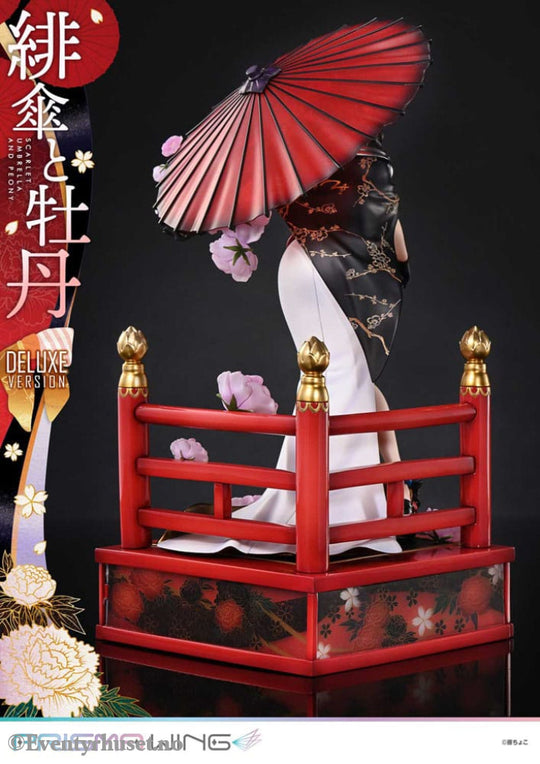 Original Illustration by Fuzichoco Prisma Wing PVC Statue 1/7 Scarlet Umbrella And Peony Deluxe Version 32 cm Manga &