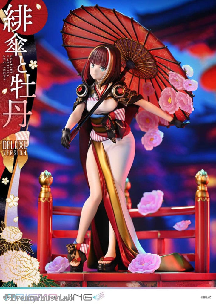 Original Illustration by Fuzichoco Prisma Wing PVC Statue 1/7 Scarlet Umbrella And Peony Deluxe Version 32 cm Manga &