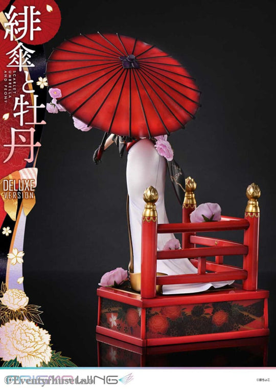 Original Illustration by Fuzichoco Prisma Wing PVC Statue 1/7 Scarlet Umbrella And Peony Deluxe Version 32 cm Manga &