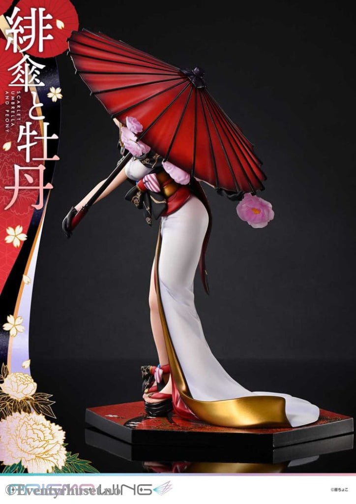 Original Illustration by Fuzichoco Prisma Wing PVC Statue 1/7 Scarlet Umbrella And Peony Deluxe Version 32 cm Manga &