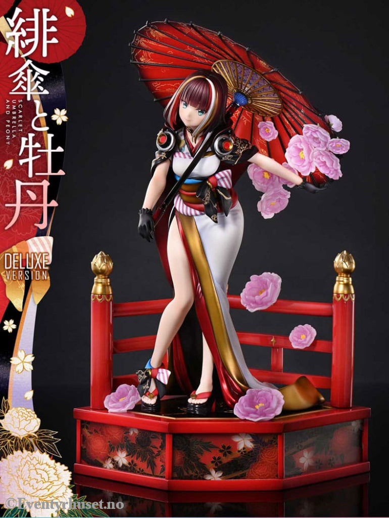 Original Illustration by Fuzichoco Prisma Wing PVC Statue 1/7 Scarlet Umbrella And Peony Deluxe Version 32 cm Manga &