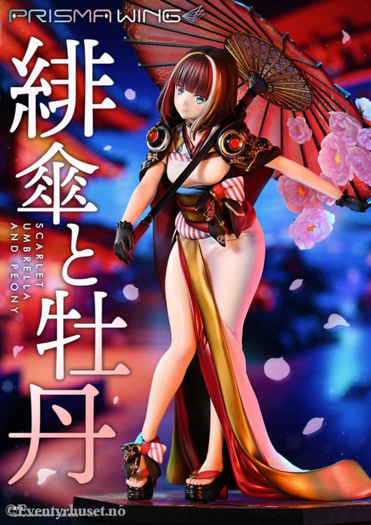 Original Illustration by Fuzichoco Prisma Wing PVC Statue 1/7 Scarlet Umbrella And Peony Deluxe Version 32 cm Manga &