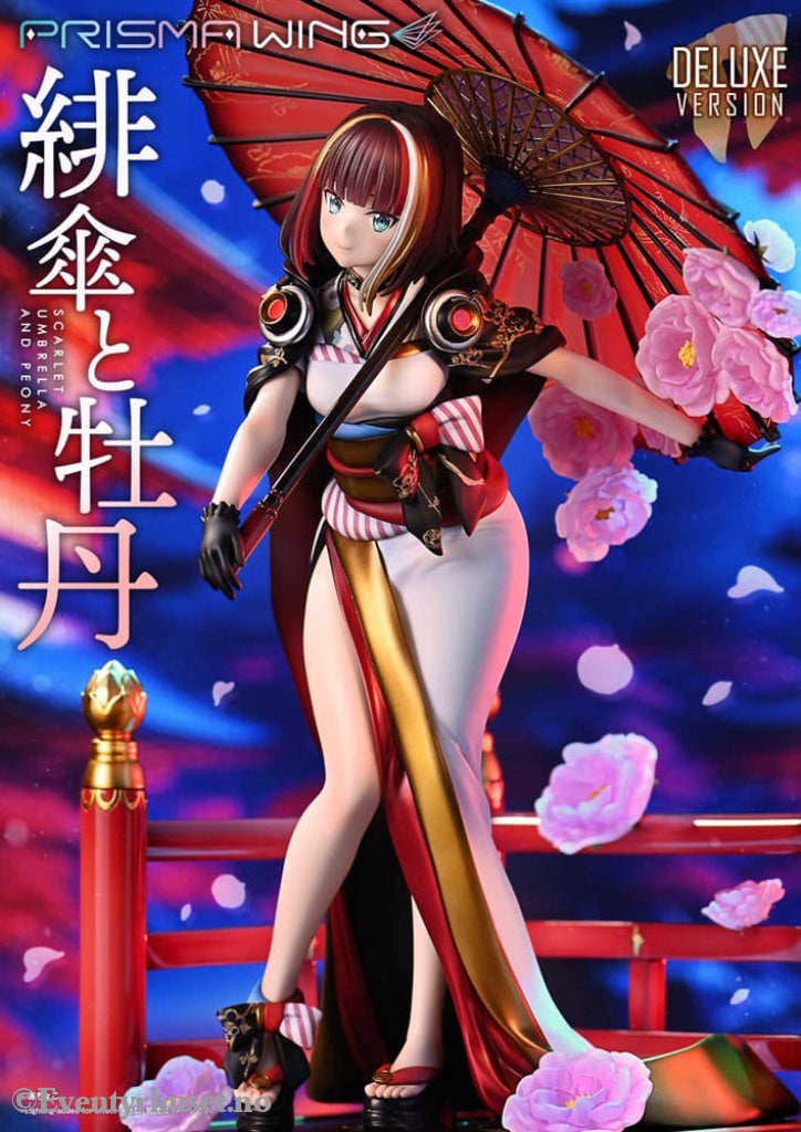 Original Illustration by Fuzichoco Prisma Wing PVC Statue 1/7 Scarlet Umbrella And Peony Deluxe Version 32 cm Manga &