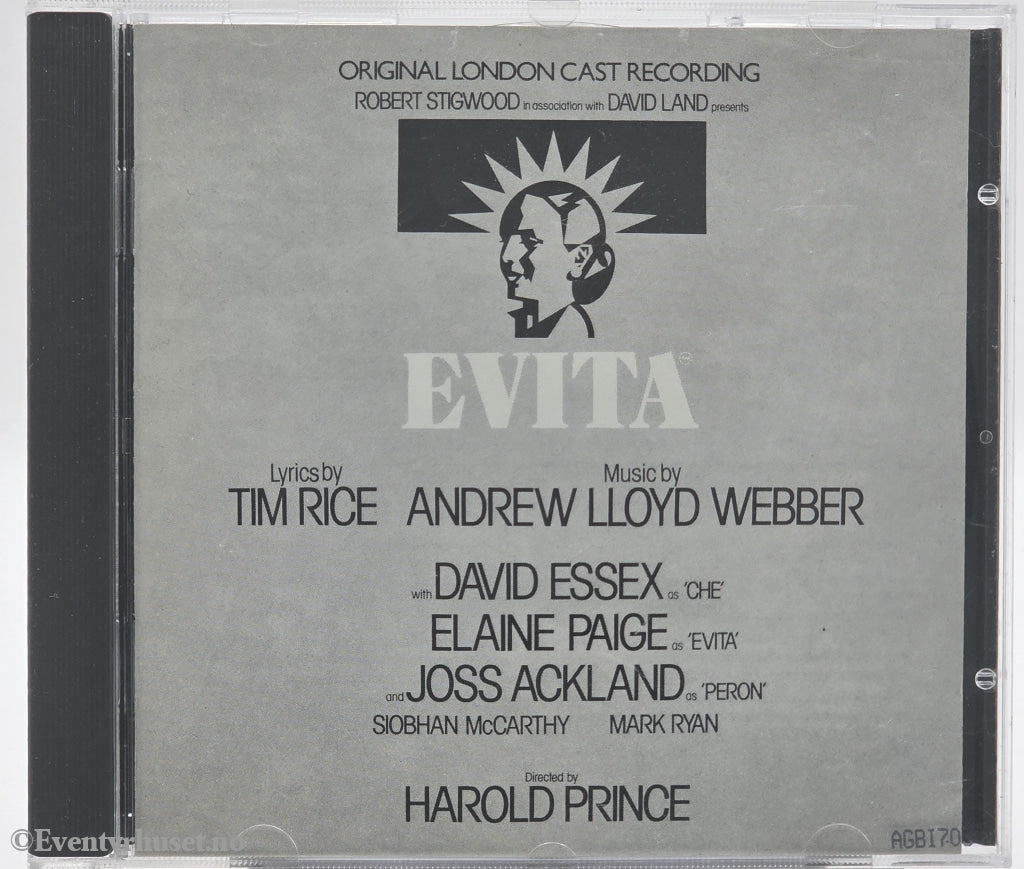 Original London Cast. 1978. Evita (Original London Cast Recording). CD.