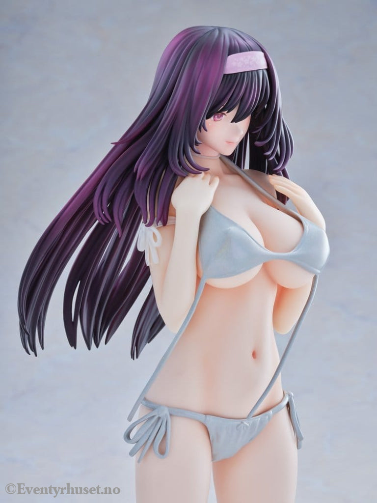 Original Model Statue 1/5 Tomoe Sakura Swimsuit Black Hair Wholesome Ver. Illustration by Toshi Tsutakaze 32 cm Adult