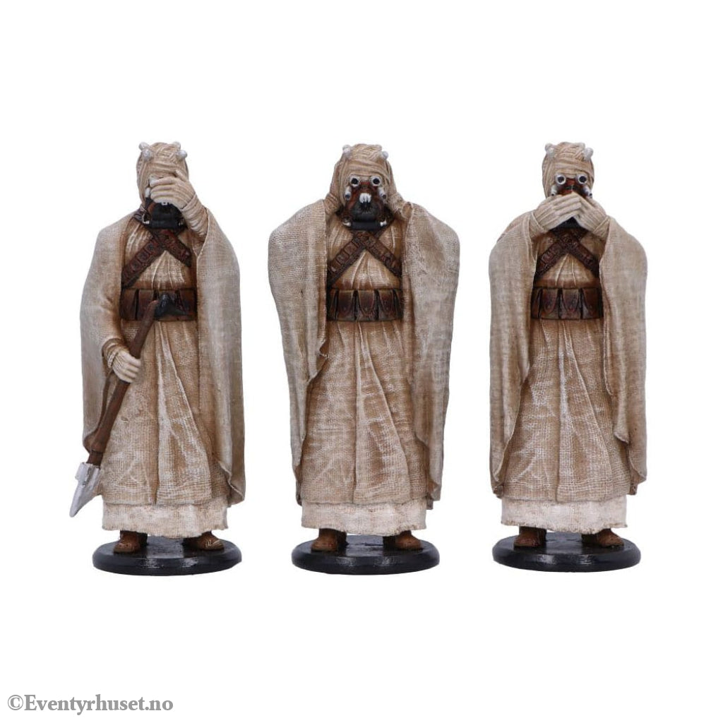 Original Stormtrooper Statue Three Wise Tusken Raiders 14 cm Collectibles