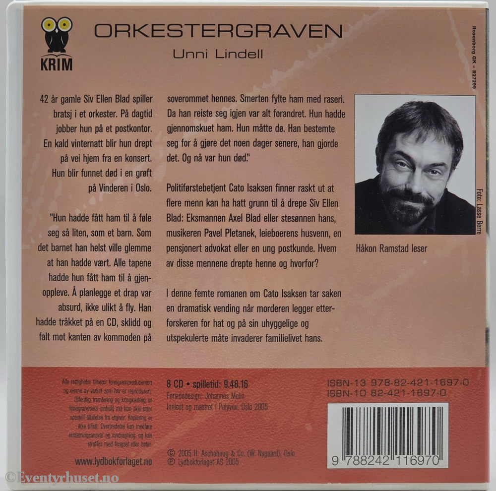 Orkestergraven – Unni Lindell . Lydbok på CD.