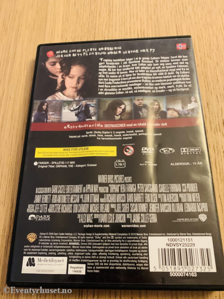 Orphan. 2009. Dvd. Dvd