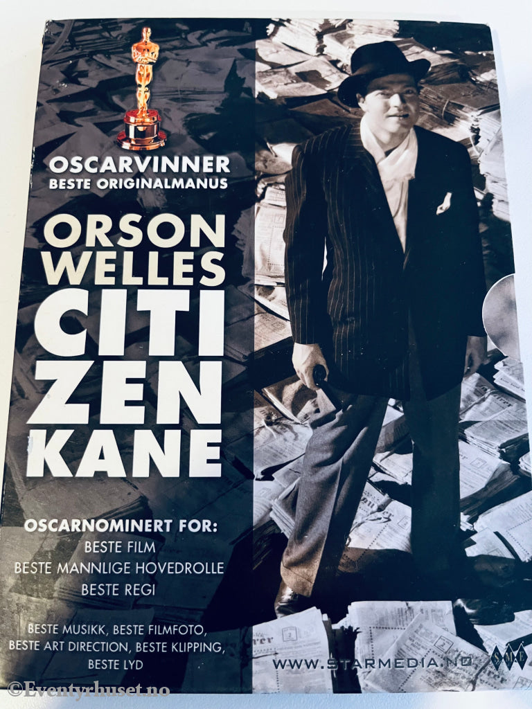 Orson Welles Citizen Kane. 1941. Dvd Slipcase.