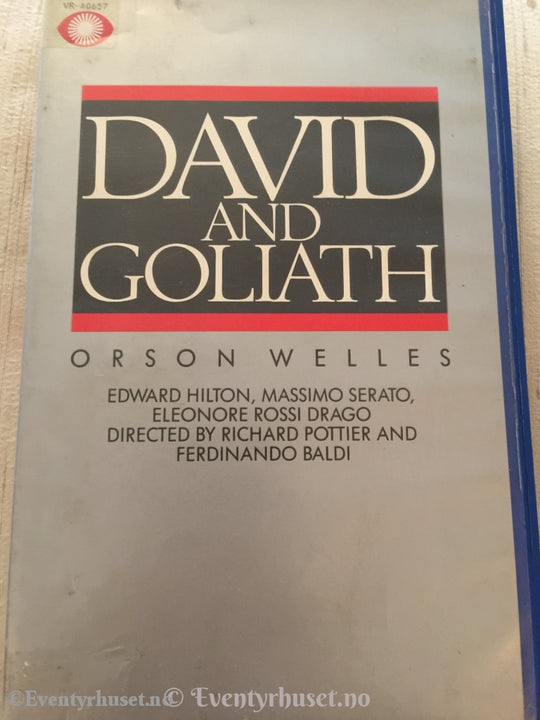 Orson Welles - David & Goliath. Vhs Big Box.
