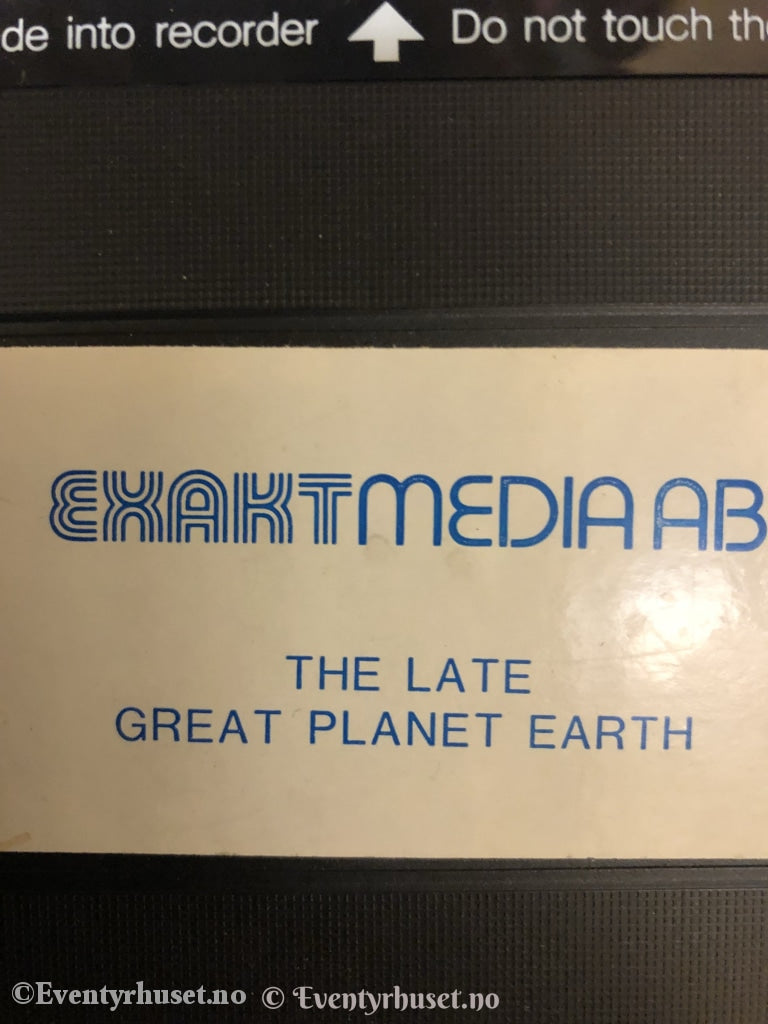 Orson Welles. The Late Great Planet Earth. Vhs Big Box.