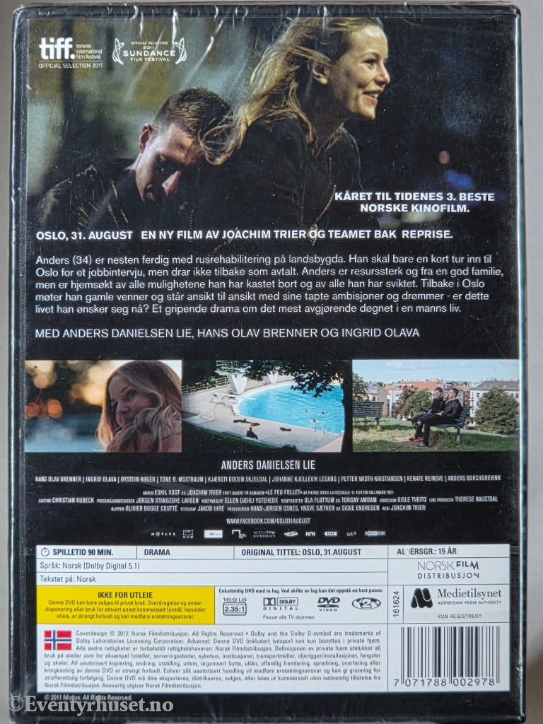 Oslo, 31. august. 2011. DVD.