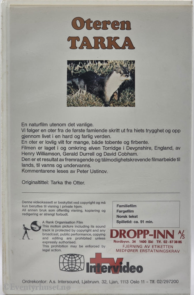 Oteren Tarka – 1978 . VHS Big Box.