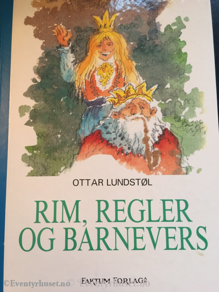 Ottar Lundstøl. Rim Regler Og Barnevers. 1994 (1987). Barnevers