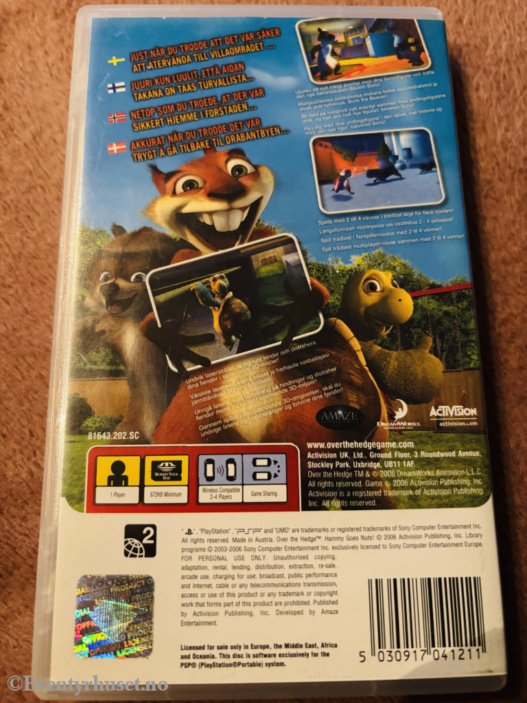Over the Hedge: Hammy Goes Nuts! Playstation PSP.