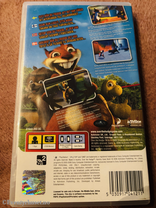 Over the Hedge: Hammy Goes Nuts! Playstation PSP.