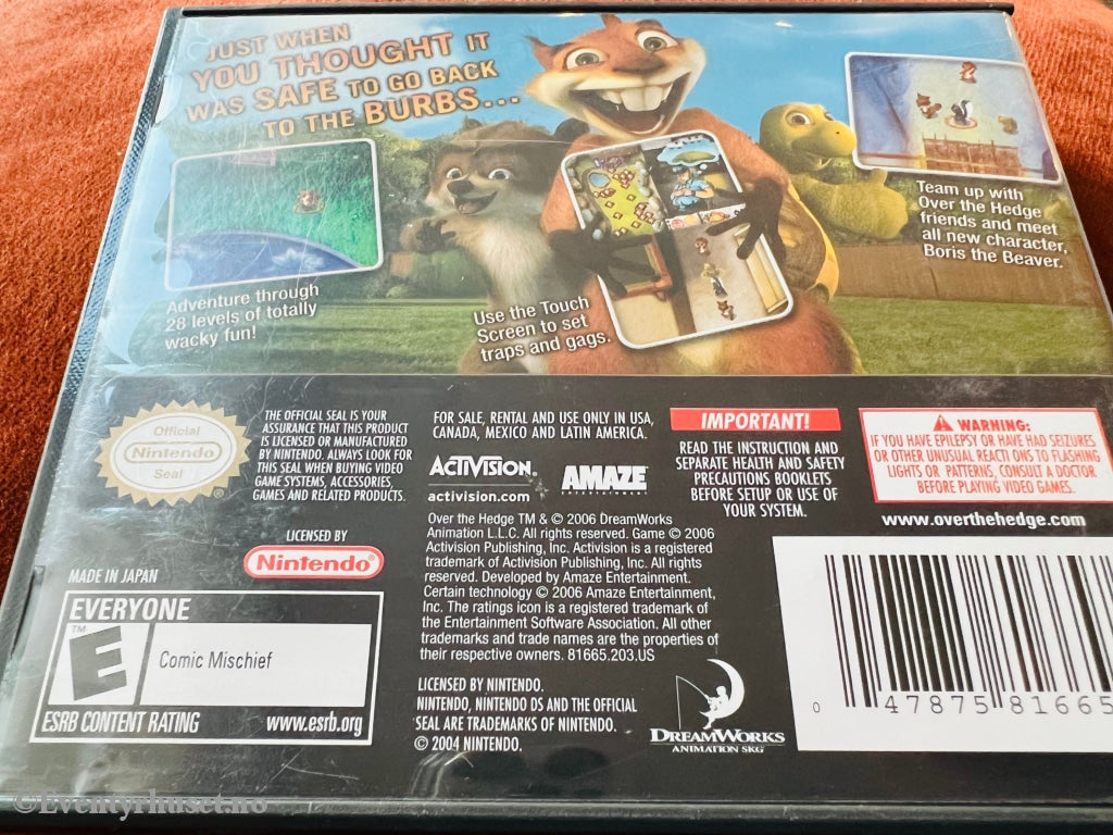 Over The Hedge (Over Hekken). Nintendo Ds. Ds