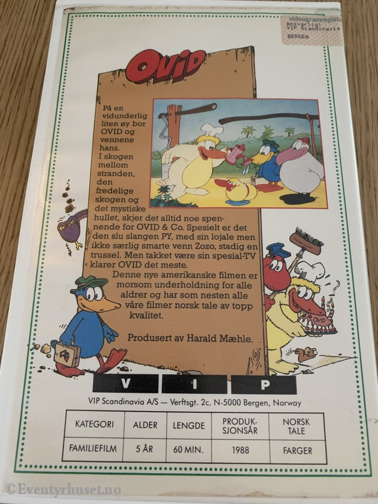 Ovid Og Vennene Hans. 1988. Vhs Big Box.