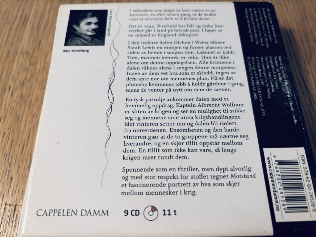 Owen Sheers – Motstand. Lydbok på CD.