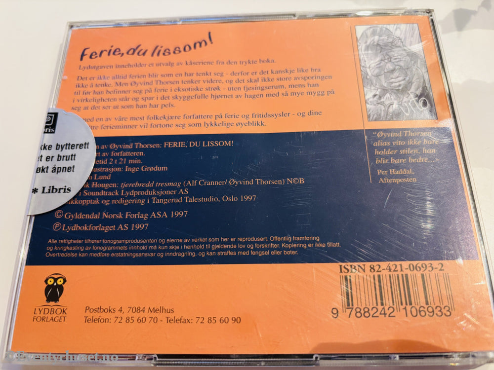 Øyvind Thorsen – Fra ferie, du lissom! Lydbok på CD.