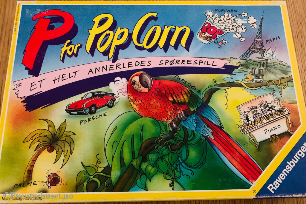 P for PopCorn (1980-tallet) . Brettspill.