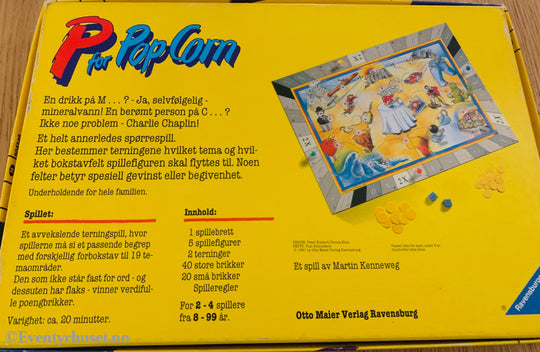 P for PopCorn (1980-tallet) . Brettspill.