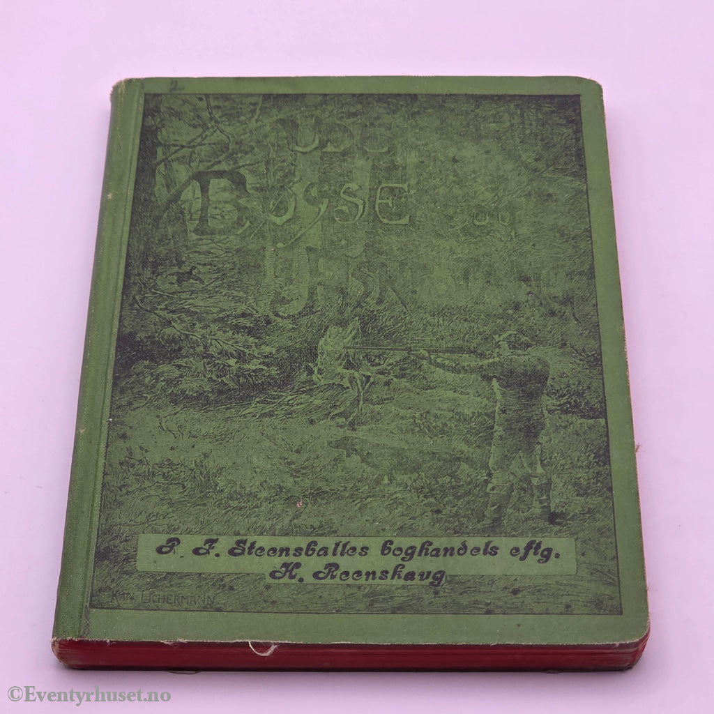 P. J. Christensen, 1898. Med Bøsse og Fiskestang. Bok.