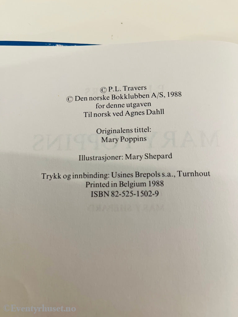 P. L. Travers. 1965/88. Mary Poppins. Fortelling