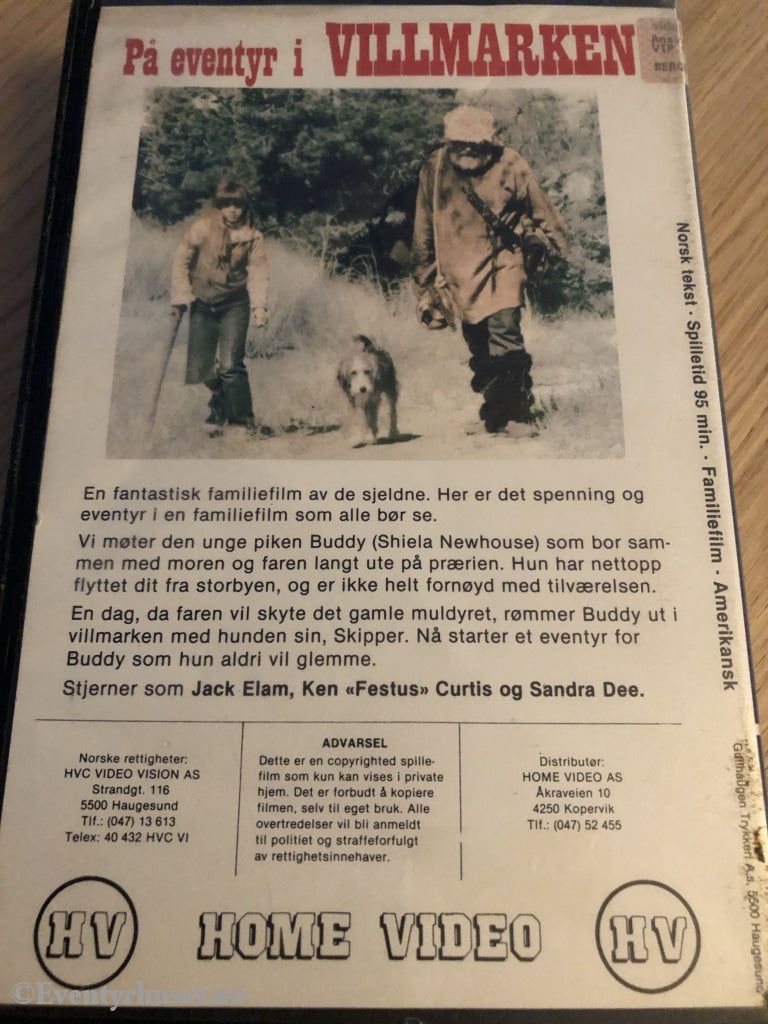 På Eventyr I Villmarken. Vhs Big Box.