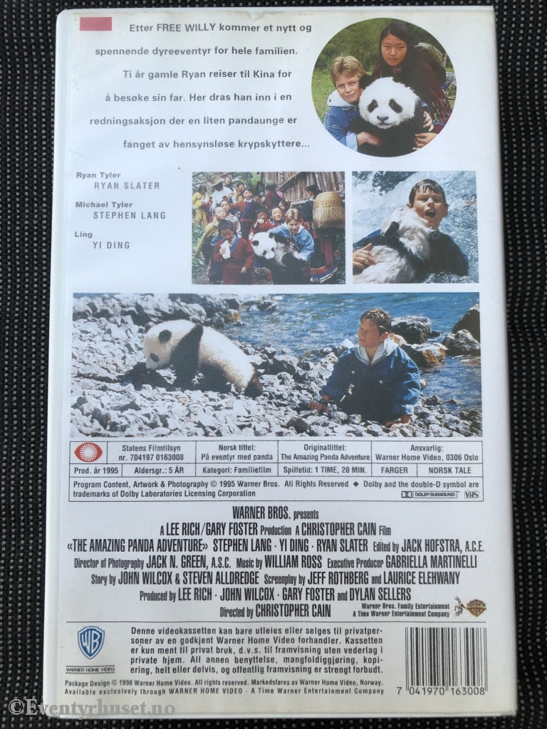 På Eventyr Med Panda. 1995. Vhs. Vhs