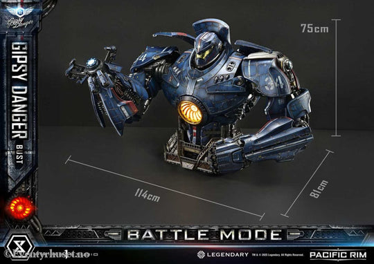 Pacific Rim Life Size Bust 1/1 Gipsy Danger Battle Mode 75 cm Collectibles