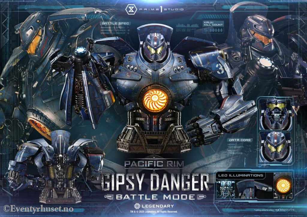Pacific Rim Life Size Bust 1/1 Gipsy Danger Battle Mode 75 cm Collectibles
