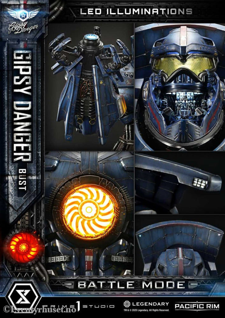 Pacific Rim Life Size Bust 1/1 Gipsy Danger Battle Mode 75 cm Collectibles