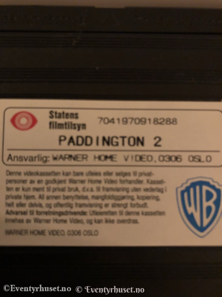 Paddington 2. Som Tv Stjerne. Vhs. Vhs