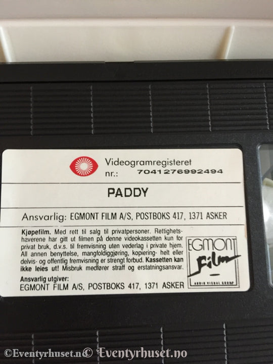 Paddy. 1991. Vhs. Vhs