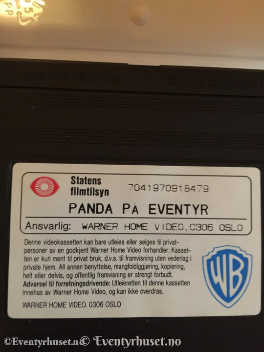 Panda På Eventyr. 1990. Vhs. Vhs
