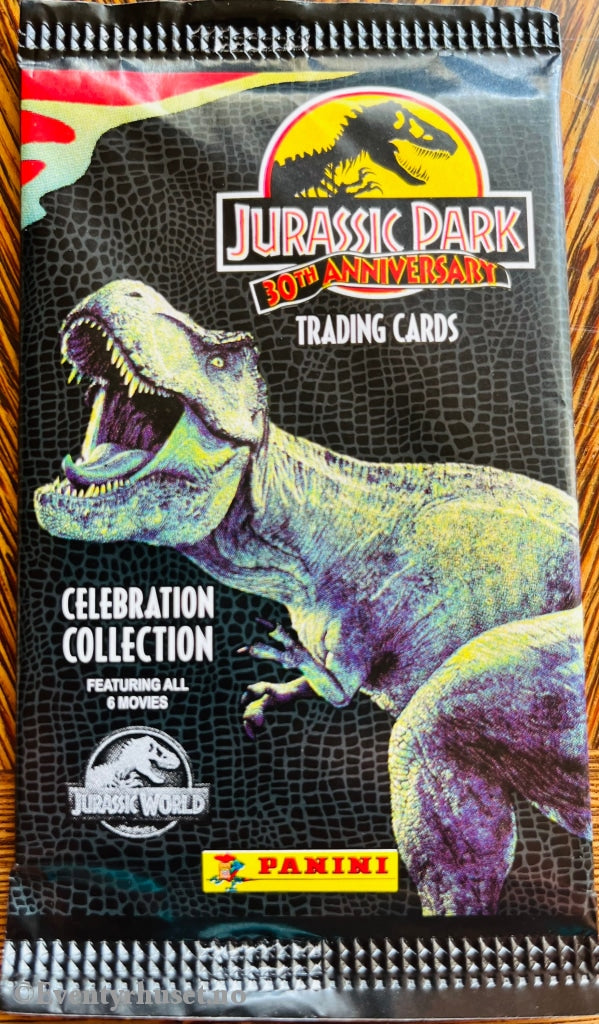 Panini Jurassic Park 30Th Anniversary. En Pakke Samlekort. Ny Og Uåpnet! Samlekort