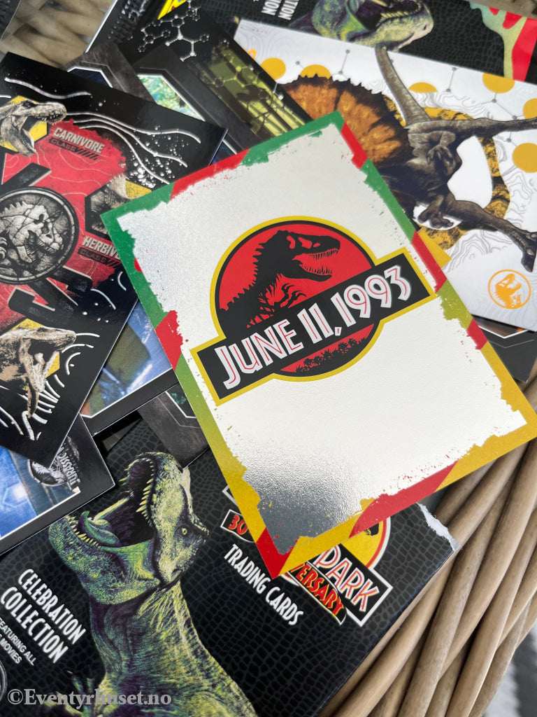 Panini Jurassic Park 30Th Anniversary. En Pakke Samlekort. Ny Og Uåpnet! Samlekort