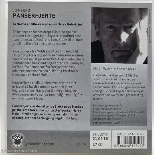Panserhjerte – Jo Nesbø . Lydbok på CD.