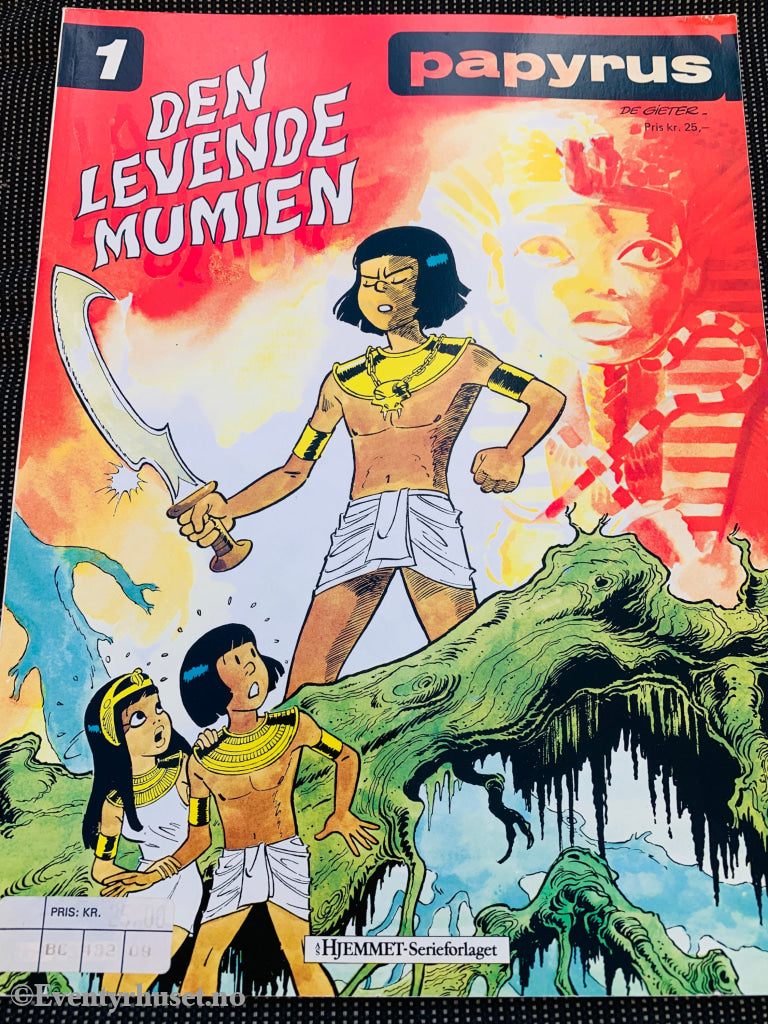 Papyrus 1: Den Levende Mumien (1985). Tegneseriealbum.