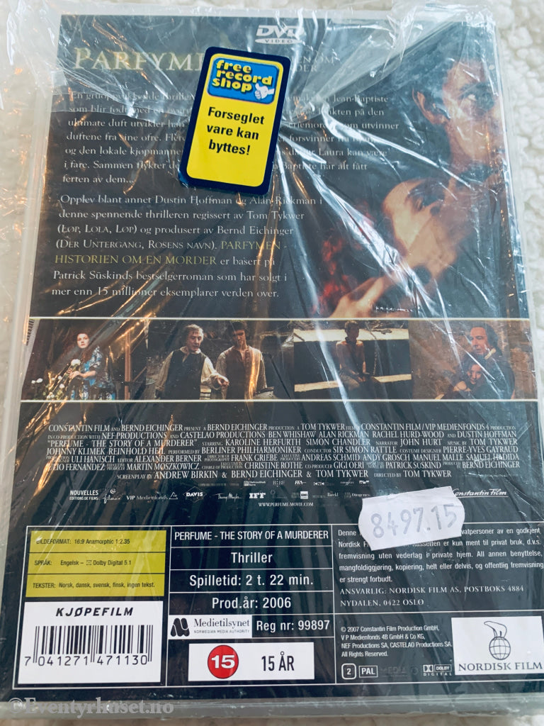 Parfymen – Historien om en morder. 2006. DVD. Ny i plast!