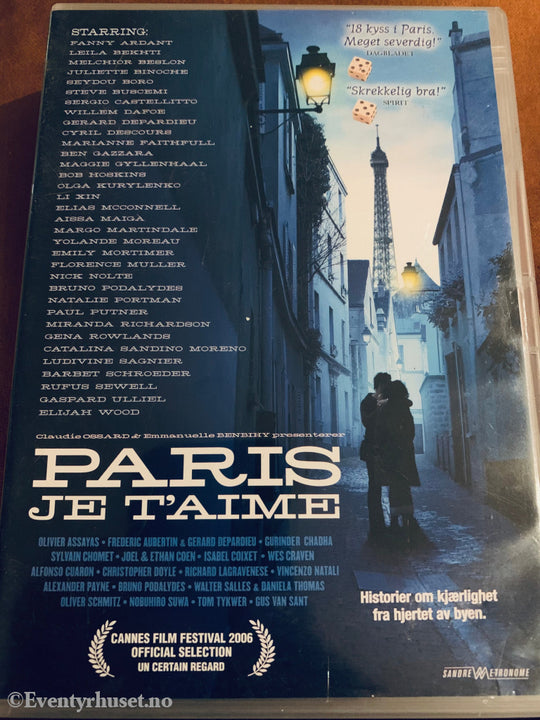 Paris Je Taime. 2006. Dvd. Dvd