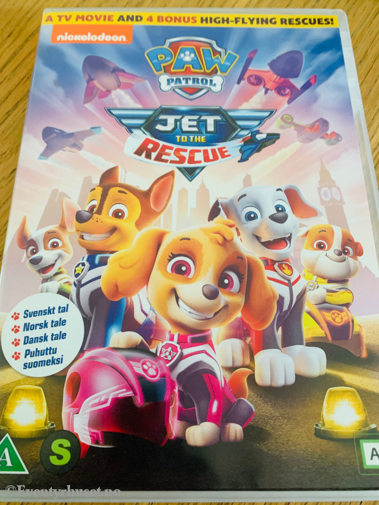 Paw Patrol: Jet to the Rescue (2020). DVD. Scanbox / Egmont Film
