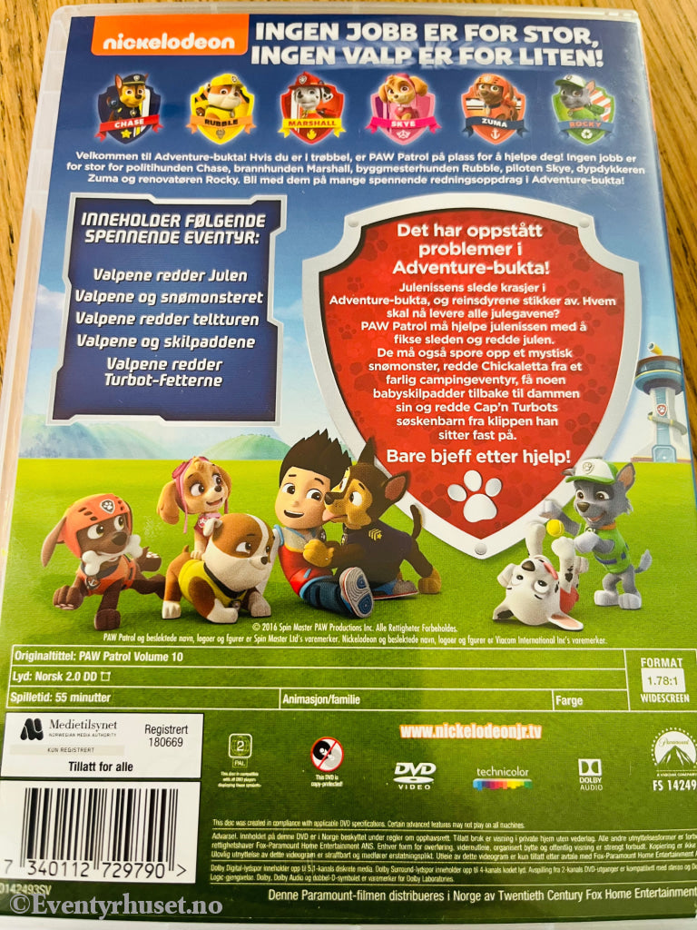 Paw Patrol - Julen Er Reddet & Andre Eventyr. Dvd. Dvd