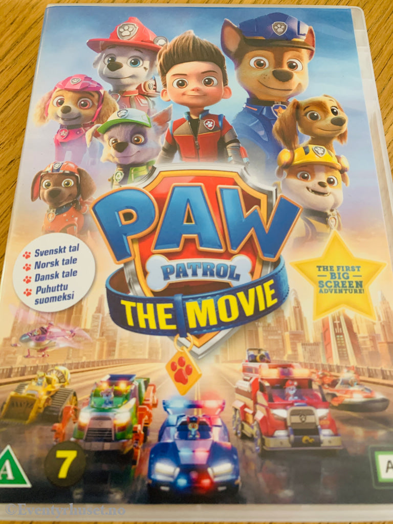 Paw Patrol: The Movie (2021). DVD. Universal Pictures / CIC Video