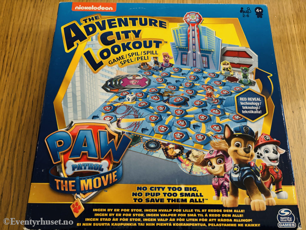 Paw Patrol The Movie – Adventure City Lookout Game. Brettspill