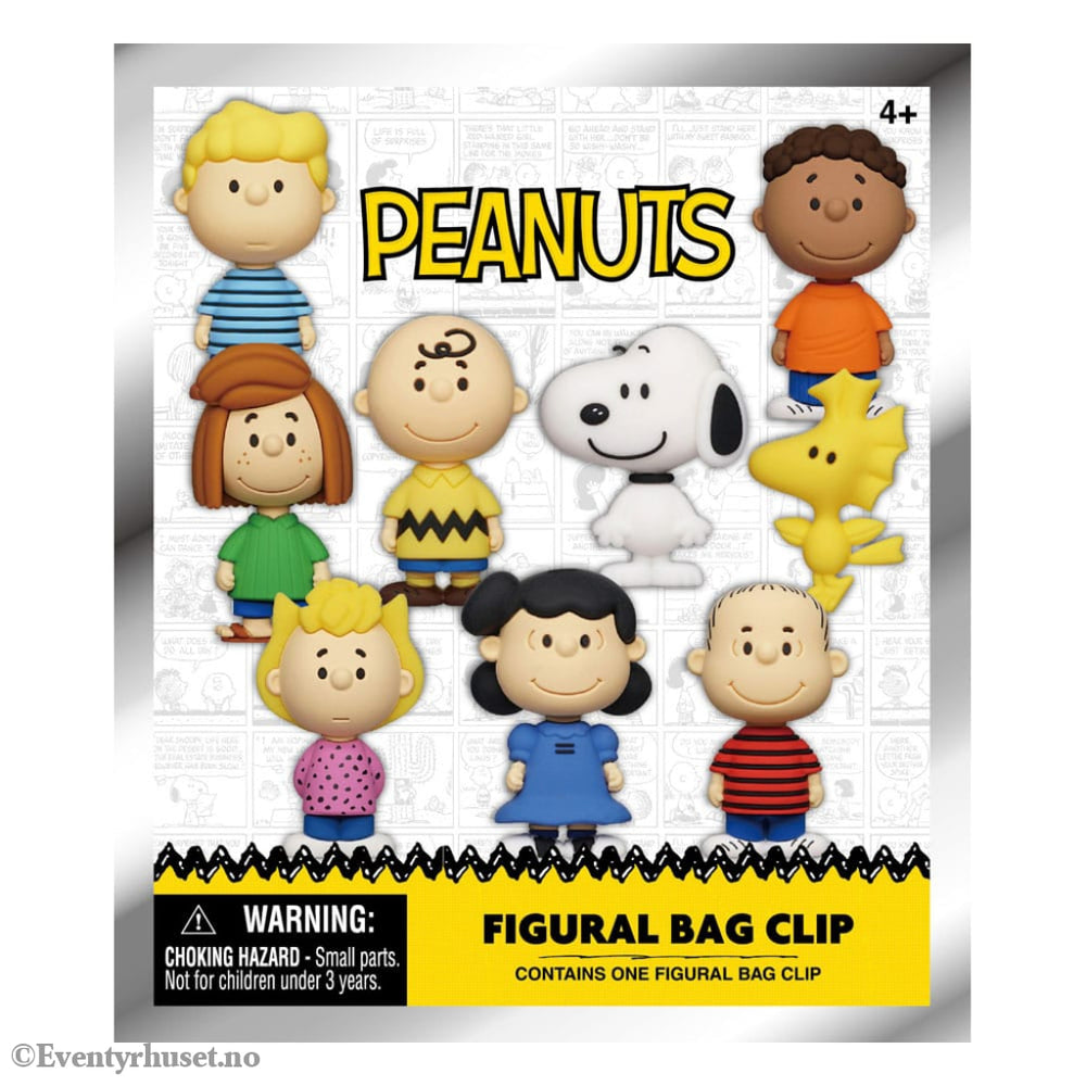 Peanuts 3D PVC Bag Clips Snoopy Series 1 Display (24) Fashion & Accessories