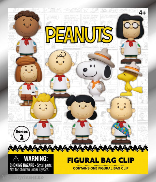 Peanuts 3D PVC Bag Clips Snoopy Series 2 Display (24) Fashion & Accessories